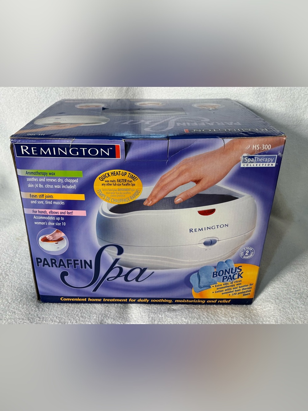 Remington Paraffin Spa - White and Purple Accent